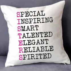 GRABADEAL Beautiful SISTERS Cushion Gift for Raksha Bandhan